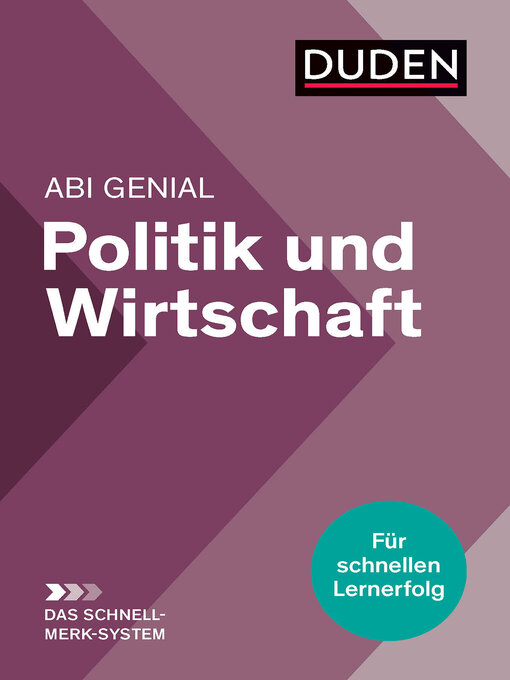 Title details for Abi genial Politik und Wirtschaft by Peter Jöckel - Available